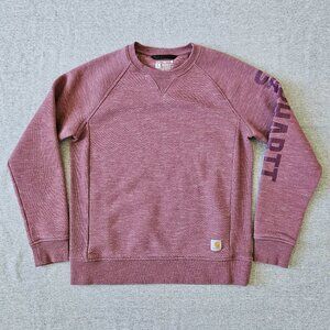 Carhartt Women's Relaxed Fit Midweight Block Graphic Sweatshirt Size Medium